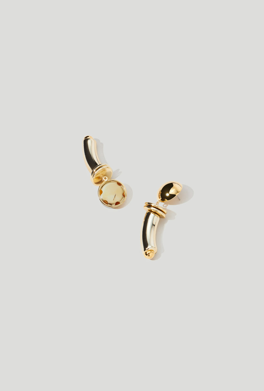 22Kt Plain Gold Earrings/Studs (3.080 Grams) | Mohan Jewellery